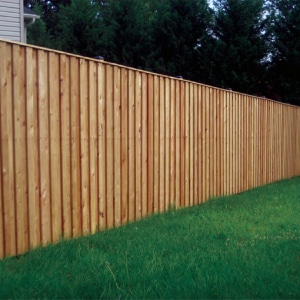 Battens on Board Fence