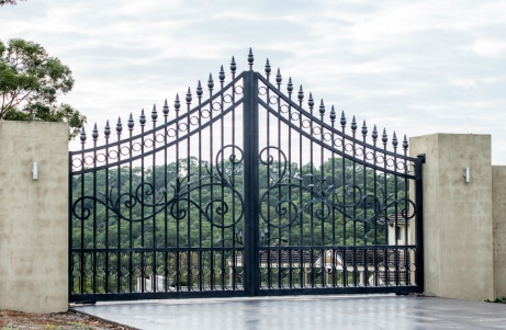 Iron gates