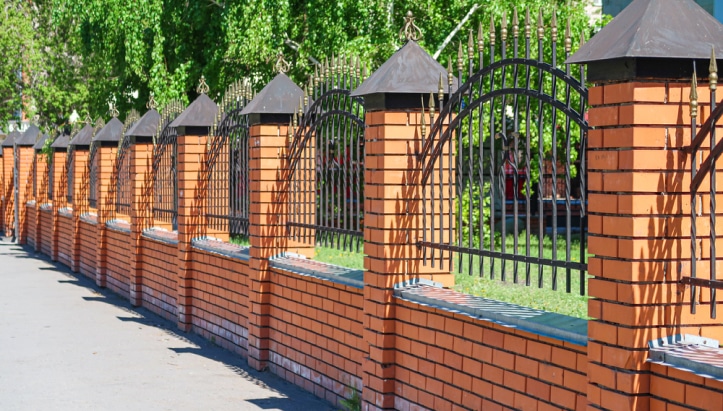 bricks fence