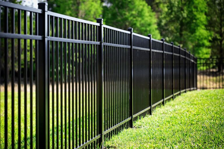 classic picket aluminum fence